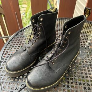 Dr. Martens Black Leather Women's Boots